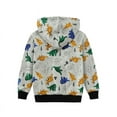 thumbnail image 2 of POPTEM Dinosaur Hoodies Toddler Boys Jacket Zip Up Hooded Sweatshirt Graphic Hoodies Kids Clothes 4T, 2 of 7
