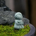thumbnail image 4 of Huarong  Gravel Buddha Outdoor Miniatures Creative Craft Tabletop Statue for Living Room Bedroom Decor  Bridal Bouquet, 4 of 8