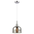 thumbnail image 4 of 447-1P-PN-G78 Innovations Lighting Bell - 1 Light Cord Hung Mini Pendant-11.13 Inch Tall and 8 Inch Wide-Polished Nickel Finish-Silver Plated Mercury, 4 of 7