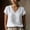 White_A, variant on Womens T-Shirt Red V-Neck Short Sleeve Relaxed Fit Cotton Top Sizes S-2XL, Size L