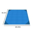 thumbnail image 3 of Pompotops Heavy Duty BBQ Accessories, Outdoor Mat Camping Tent Waterproof Ground Mat Oxford Cloth Moistureproof Mat Barbecue Folding Portable Pocket Picnic Mat Blue, 3 of 9