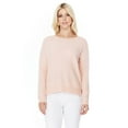 thumbnail image 2 of YEMAK Women's Long Sleeve Crewneck Lightweight Casual Soft Knit Pullover Sweater MK8015-PBG-S, 2 of 7