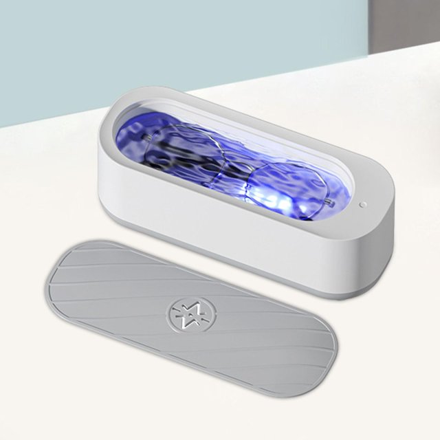 Limpiador ultrasónico de joyas Máquina de limpieza de anteojos Multifunción 360 Limpieza rápida Portátil para joyería Lentes de cámara Gafas Relojes Yinane Limpiador ultrasónico