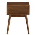 thumbnail image 4 of Home Fare Draper Mid-Century Modern Wood End Table in Honey Brown, 4 of 12
