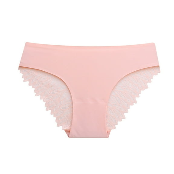 Panties for Women,Lace Bikini Low Waist Seamless Underwear Comfortable Briefs,Womens Underwear,F,L