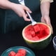 thumbnail image 4 of Kearding Rebanadora de sandía de acero inoxidable, espejo pulido, reemplazo de mano, lavable, cocina, fruta, melón, tenedor, accesorios de Type3 NO3, 4 of 6