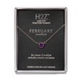 thumbnail image 1 of Pavilion Gift Company H2Z 16217 February Amethyst Birthstone Necklace with 18" Chain, 1 of 2