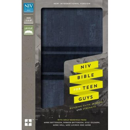 NIV, Bible for Teen Guys, Leathersoft, Blue : Building Faith, Wisdom and