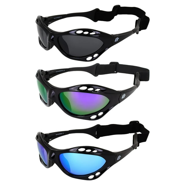 Birdz 3 Pares Seahawk Gafas de Sol Flotantes Polarizadas Acolchadas