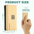 thumbnail image 2 of 1 Pack Dry Erase Eraser, 2x4.7in Wood Whiteboard Eraser Wooden for White Board Glass Calendar Board Fridge Refrigerator Office Supplies, Large, 51x120mm, 2 of 6
