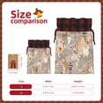 thumbnail image 3 of Rocae World Map With Animals Print Christmas Drawstring Linen Gift Bag with Drawstrings Treat Bag Goody Present Bags for Christmas Party Favor, 3 of 8