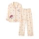 thumbnail image 2 of Gibobby Pijama para mujer invierno Pijamas de algodón para mujer, traje de manga larga de algodón que se puede usar fuera de los patios grandes del(Morado,XL), 2 of 3