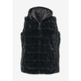 thumbnail image 5 of Roaman's Women's Plus Size Plus Size 2-In-1 Puffer And Faux Fur Vest, 5 of 6