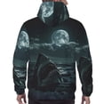 thumbnail image 7 of Salouo Moonlit Night Sky Shark Pattern Men's Fall Hoodie Sweatshirt,Sport Hoodie with Pockets for Men Pullover Casual Hooded Sweatshirt-XX-Large, 7 of 7