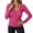 Hot Pink, variant on Lixiuxyad Women T-Shirt Ribbed Long Sleeve T Shirt Slim Fit V Neck Casual Stretchy Soft Comfortable Basic Tee Shirt For Daily Wear,Beige