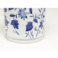thumbnail image 2 of Zeckos AA Importing 59791 Blue And White Round Jar With Lid, 2 of 3
