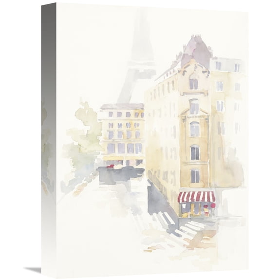 Global Gallery Avery Tillmon 'Paris Crosswalk' Canvas Wall Art