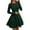 Dark Green, variant on Spring Dresses for Women Long Sleeve High Waist Pleated Flowy A Line Party Wedding Guest Dress Business Casual