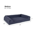 thumbnail image 5 of Happy Hounds Luna Sofa Dog Bed - Denim - Medium, 5 of 5