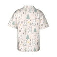 thumbnail image 3 of Picia Rabbit Forest Gentle Cotton Regular Fit Short Sleeve Casual Hawaiian Shirt for Men-3X-Large, 3 of 9
