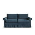 thumbnail image 3 of Home Design Emerson Rolled Arm 3-Seater Sofa, Upholstered with Nailhead Trim, Classic Blue Fabric, 3 of 8