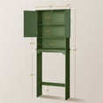 thumbnail image 7 of Yaheetech Over-the-Toilet Bathroom Cabinet with Adjustable Shelf and Double Doors, Green, 7 of 7