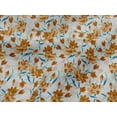 thumbnail image 4 of oneOone Viscose Jersey Light Brown Fabric Leaves & Floral Artistic Dress Material Fabric Print Fabric By The Yard 60 Inch Wide, 4 of 5