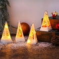 thumbnail image 3 of LINLIN LED Christmas Lights, Christmas Triangle Electronic Candle Christmas Lights, Christmas Lights Indoor With Button Batteries, LED Fairy Lights For Christmas, 3 of 6