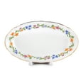 thumbnail image 2 of THUN Oval Serving Plate Provence Flowers Porcelain Oval Dish for Fish Porcelain Dinner Platter for Appetizers Porcelain Dish (8.27" (21 cm)), 2 of 9