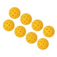 thumbnail image 4 of 12 Uds 74mm 40 agujeros Pickleballs PE plástico alta elasticidad Pickleball bolas con orificios para exteriores amarillo YUNYI BRAND Deportes, 4 of 8