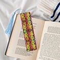 thumbnail image 4 of Kdxio Colorful Tie Dye Stained Glass 1 Print Metal Tassel Bookmarks,Perfect Gift for Art Lovers and Bookworms Metal Bookmarks for Women, 4 of 8
