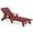 Dark Red, variant on SERWALL Patio Chaise Lounge Chair Set of 2, 78'' Long 5-Positions Adjustable HDPE Outdoor Lounge Chair Black