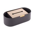 thumbnail image 2 of Porta pañuelos faciales rectangular, servilletero, soporte para papel de seda para coche, dormitorio, baño, mesita de noche, hogar Gris, 2 of 8