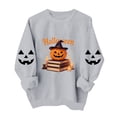 thumbnail image 4 of ZGRBOU Sweatshirts for Women Cute Ghost Reading Books Print Shirts Fall Crew Neck Long Sleeve Pullover Tops 2026, 4 of 6