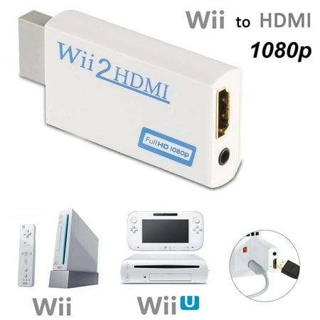 Video Card Hdmi Output - Wii to HDMI Adapter, Wii to HDMI Converter Full HD 1080P Output Upscaling 3.5mm Audio Video Output For HDTV Monitor