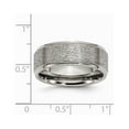 thumbnail image 2 of Titanium Ridged Edge 8mm Brushed and Polished Band, 2 of 8