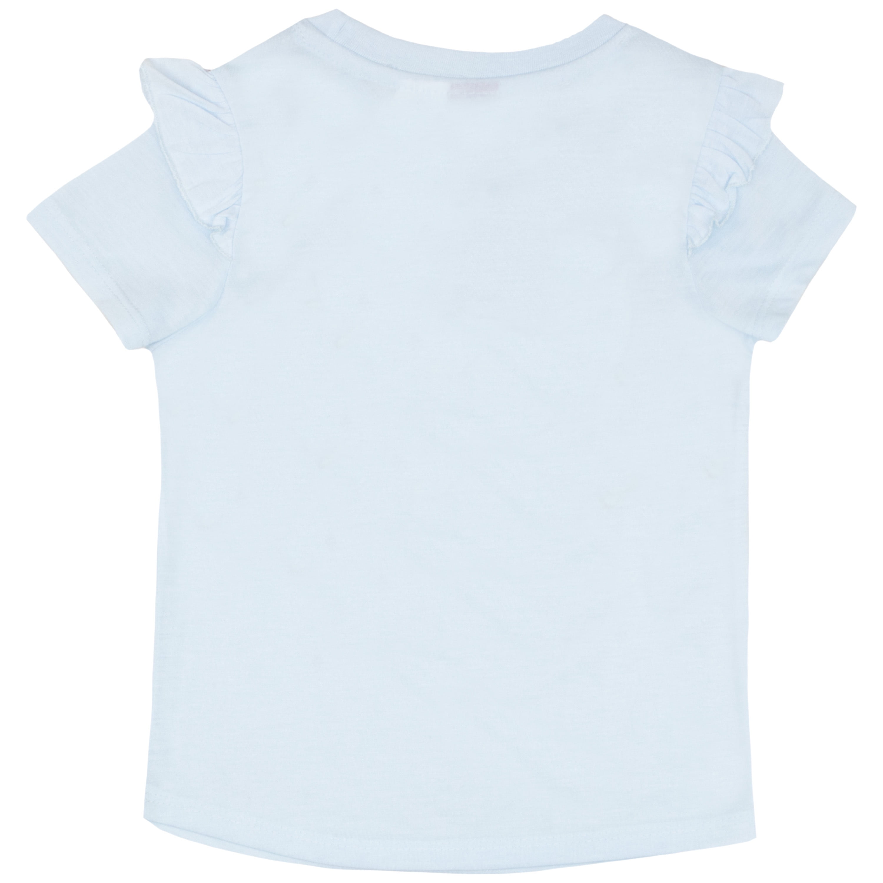 Disney Lilo & Stitch Girls Ruffle Sleeve T-Shirt & Leggings - Stitch and Scrump - 2-Piece Bundle Set for Kids (Sizes 2T-6X)