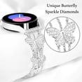 thumbnail image 2 of Correa de reloj G-ficu de 20 mm con forma de mariposa brillante para Samsung, 2 of 6