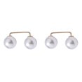 thumbnail image 1 of (2-Pack) Rinsvye Breast Needle Sweater Shawl C Brooch with Pearl Brooch To Designer Brooch Clothes From Falling off Rhinestone Brooch Pin Durable and Practical, 1 of 4