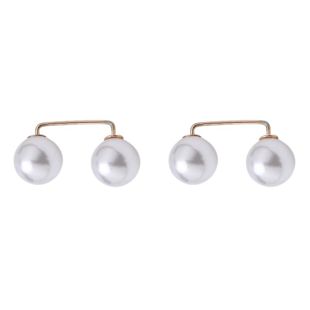(2-Pack) Rinsvye Breast Needle Sweater Shawl C Brooch with Pearl Brooch To Designer Brooch Clothes From Falling off Rhinestone Brooch Pin Durable and Practical