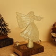 thumbnail image 4 of Lámpara giratoria decorativa proyector de nieve Colco Topper de árbol iluminado, 4 of 8