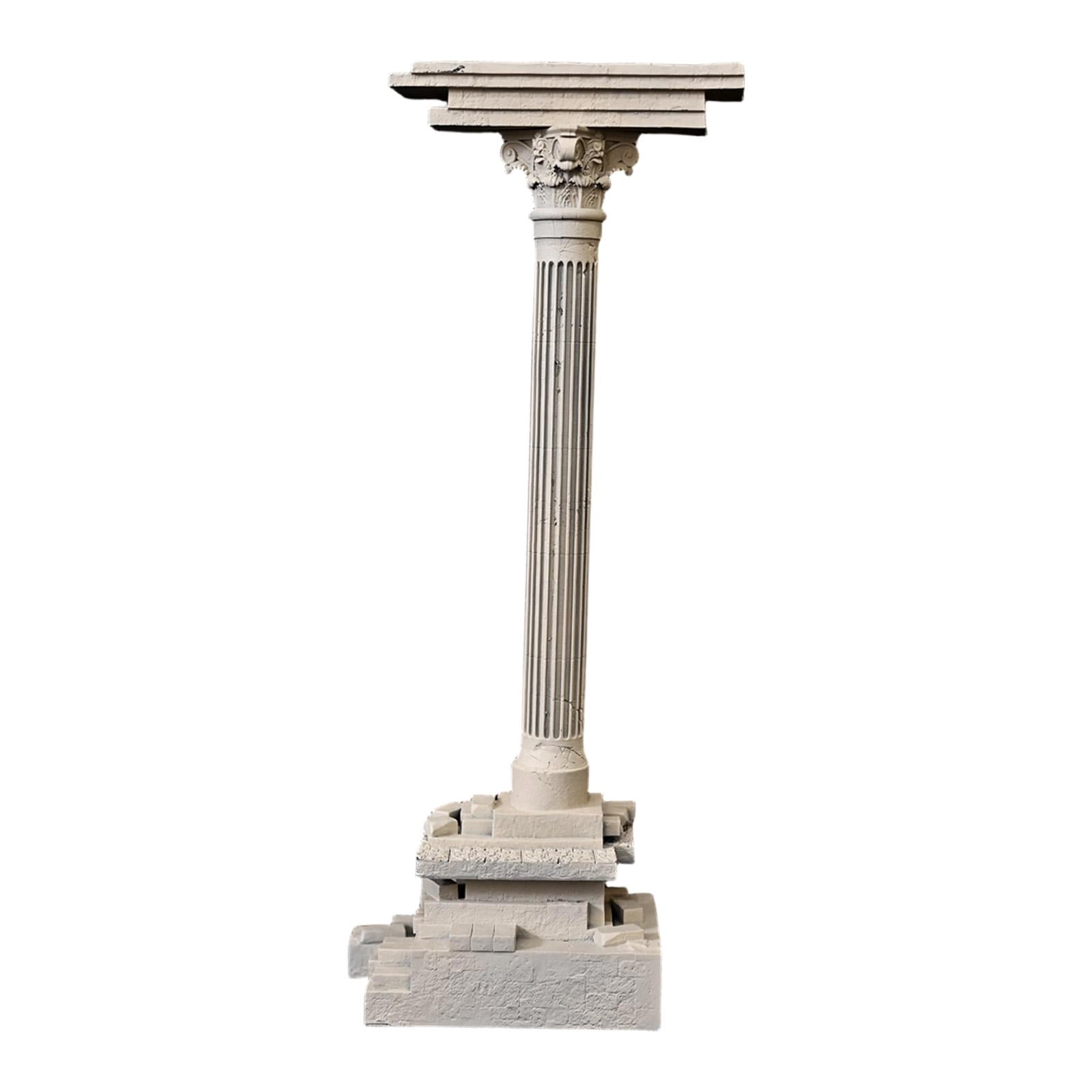 CarpNettore Roman Column Decoration Resin Aquarium Decoration Aquarium Decor Mini 18.5cm Set A