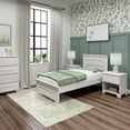 thumbnail image 5 of Max & Lily Twin Bed Frame with Panel Headboard, Modern Farmhouse Solid Wood Platform Bed, 5 of 6