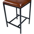 thumbnail image 3 of Classic Leather and Metal Counter Stool, 3 of 9