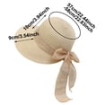 thumbnail image 4 of Womens Sun Hats with Uv Protection Elegant Wide Brim Sun Hat for Beach Hat with Lightweight Mesh Cap, 4 of 5