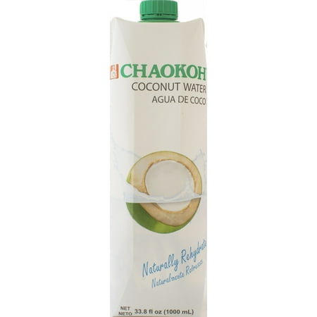 Chaokoh Coconut Water, 33.8 Fl Oz, 4 Count