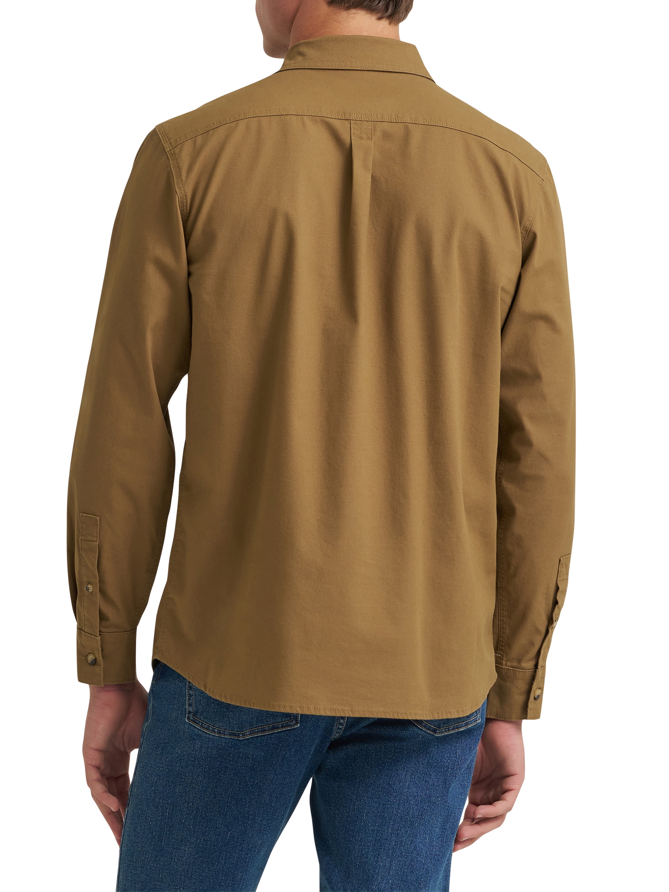 Wrangler® Mens Long Sleeve Heritage Solid Shirt