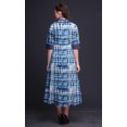 thumbnail image 3 of Bimba Robe à Manches Retroussables pour Femmes à Imprimé Shibori, Col Mandarin, Chemise Boutonnée - Petit, 3 of 5