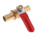 thumbnail image 1 of Válvula de bola de latón de 1/4" con conexión completa NPT roscada para aceite y gas Válvula de bola ordinaria doble cabeza 10 mm, 1 of 7
