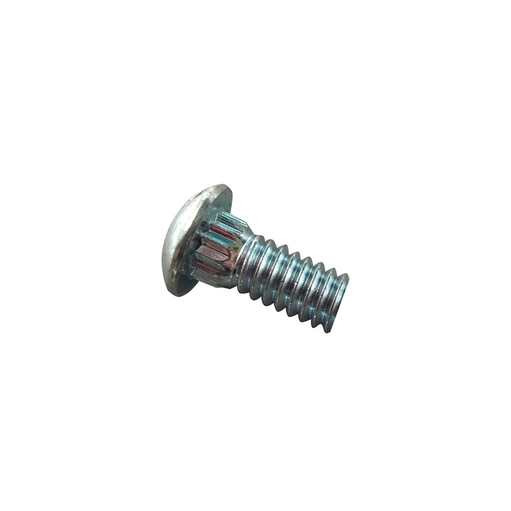 1/4 Inch x 20 x 5/8 Inch Slotted Rib Neck Track Bolts ZP (10 QTY